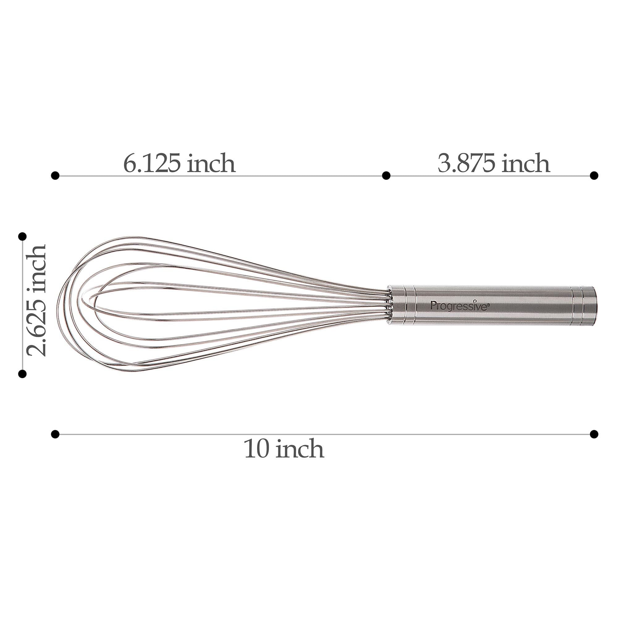 Prep Solutions 10" Stainless Steel Balloon Whisk - Image 2