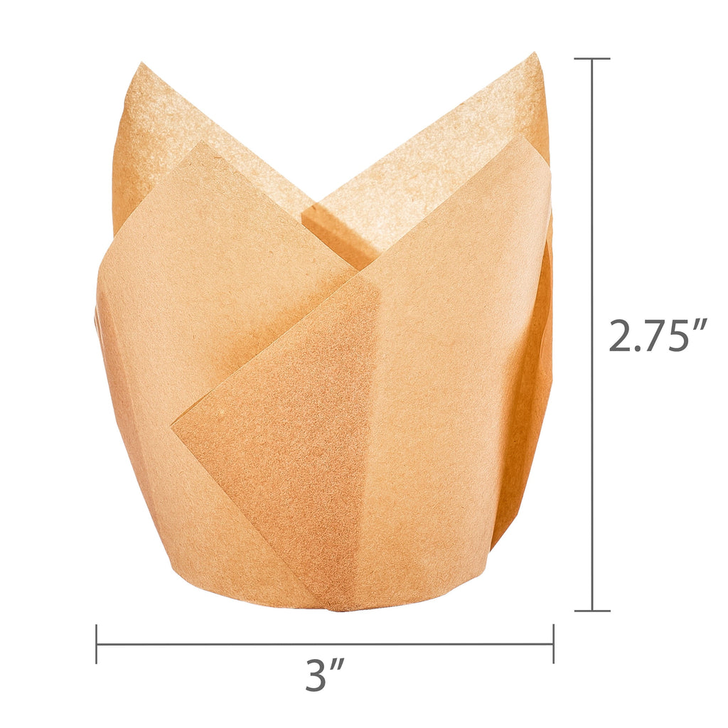 Kraft Tulip Baking Cups, 24 Pieces, by Way To Celebrate - Image 5
